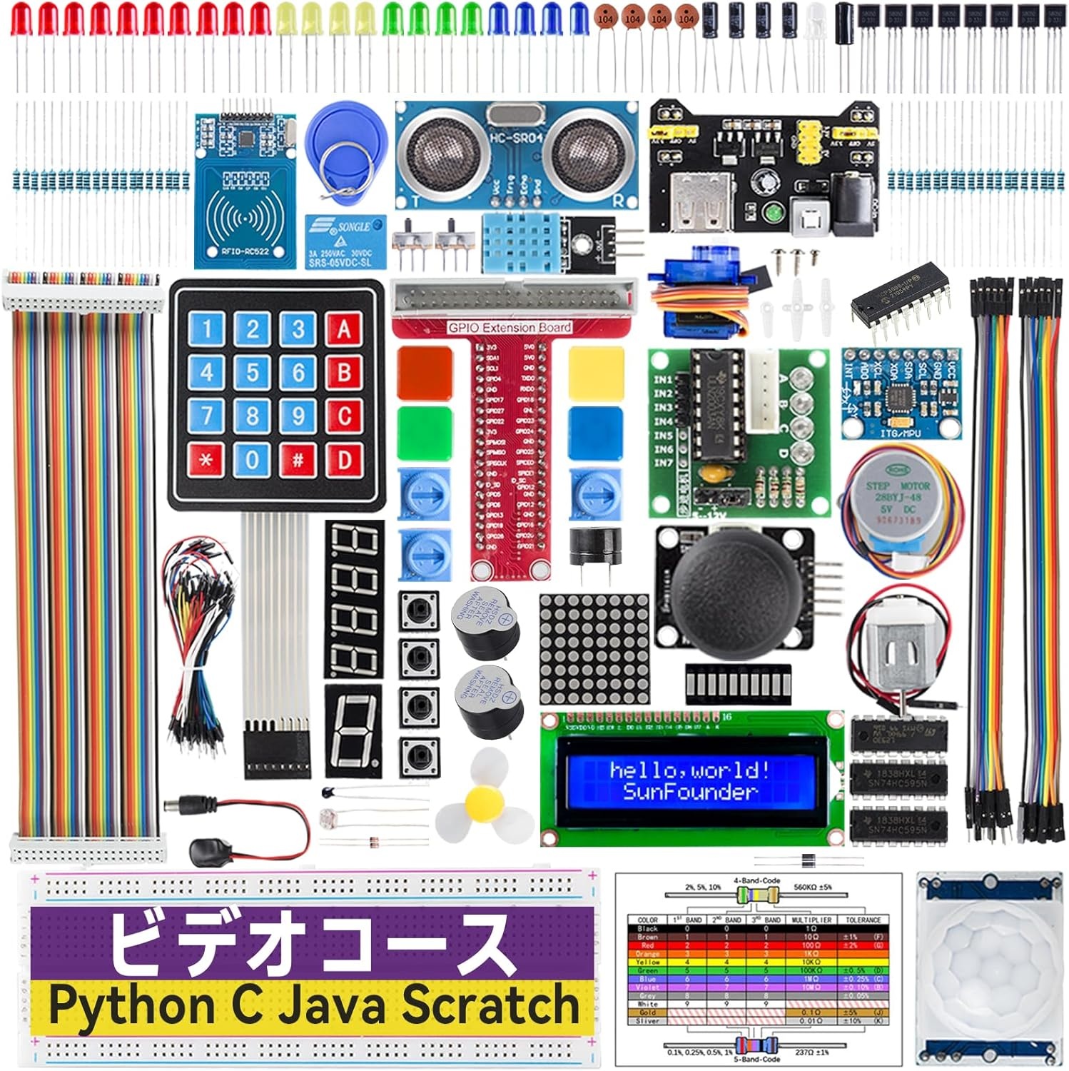 Raspberry pi 電子工作キット スターターキット(本体無し)