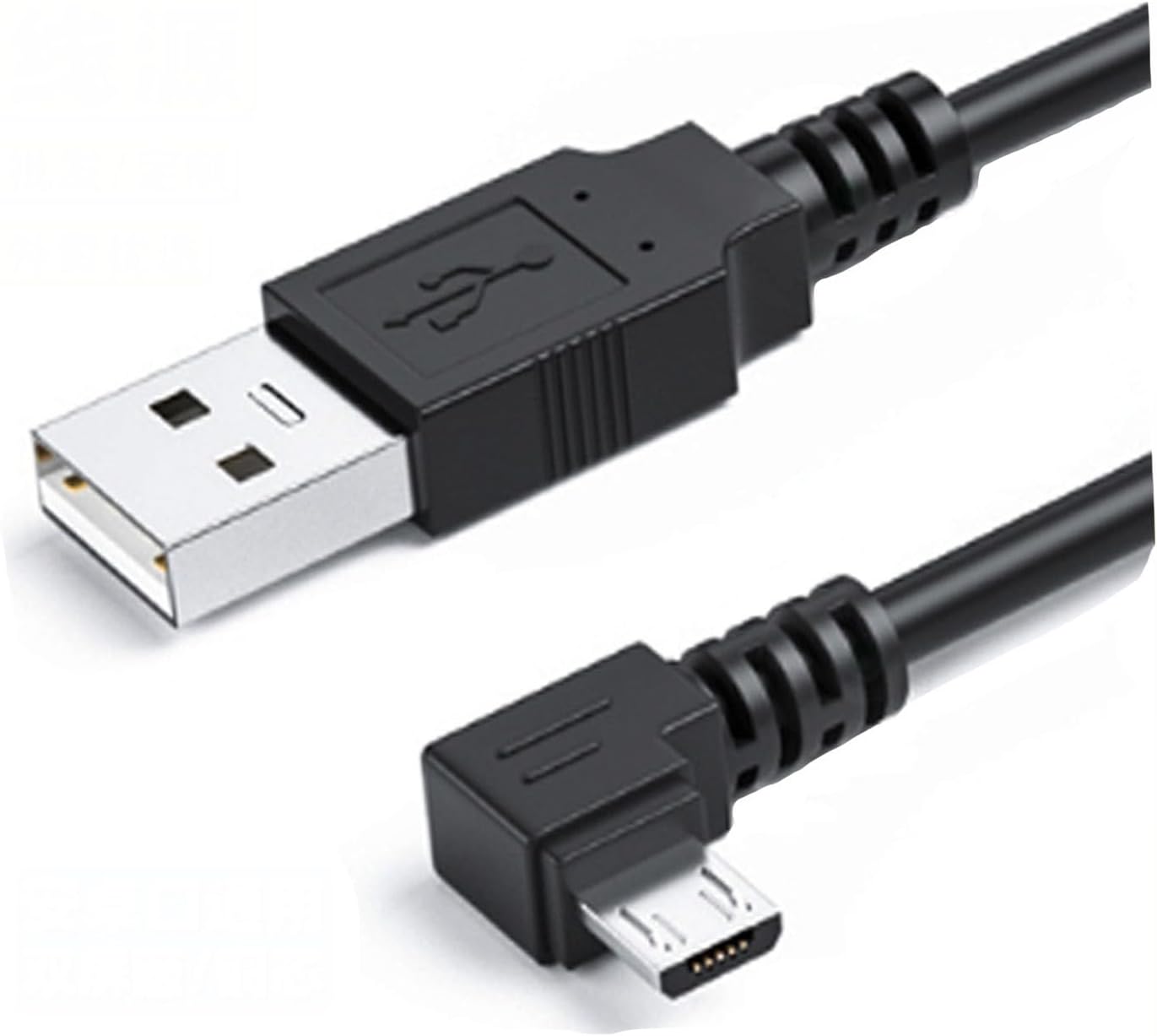マイクロUSBケーブル L字 15cm(5V/3A)