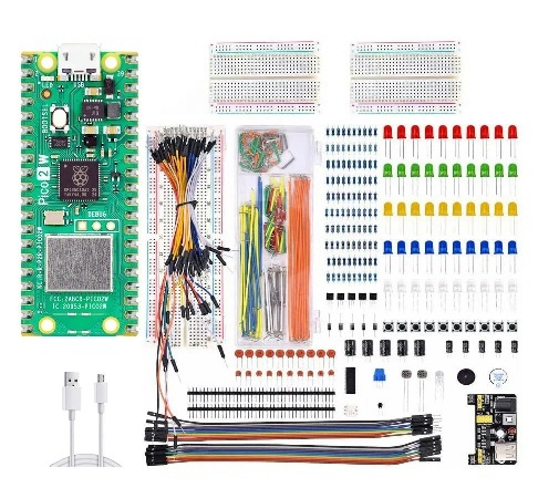 Raspberry Pi Pico 2 W基本スターターキット(付属)
