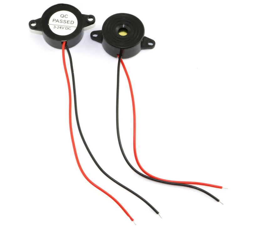 LIKENNY 電子ブザー(連続音・DC3-24V・圧電・2個入)